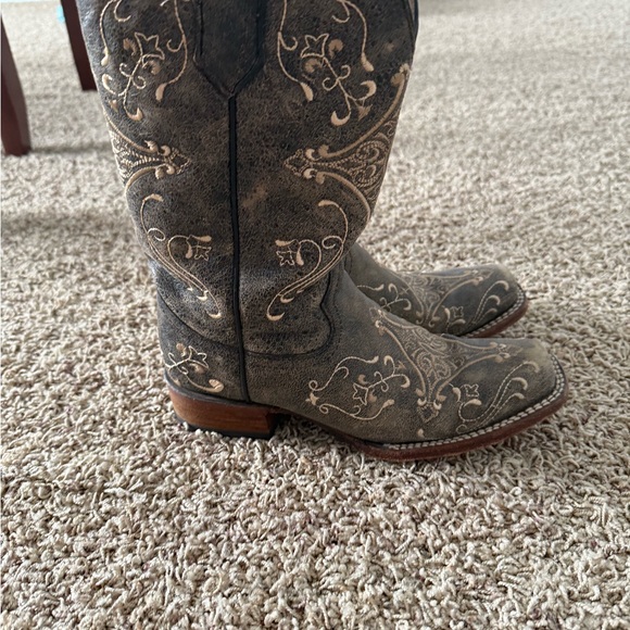 Circle G Shoes - CIRCLE G SQUARE TOE WOMANS BOOT